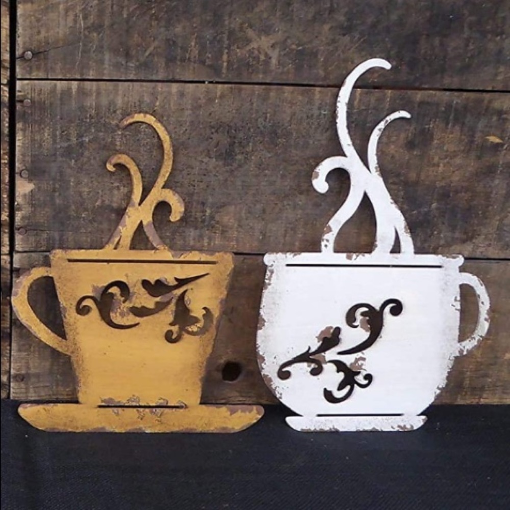 Coffee cup wall decor